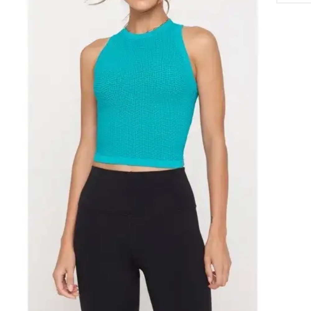 SPIRITUAL GANGSTER Rise Seamless Mesh Racerback NWT